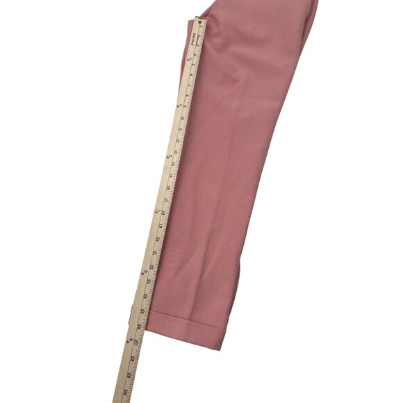 LOFT Women's Marisa Pink Ankle Pants Size 6 Dress Pants cuffed Straight Career - Picture 6 of 8